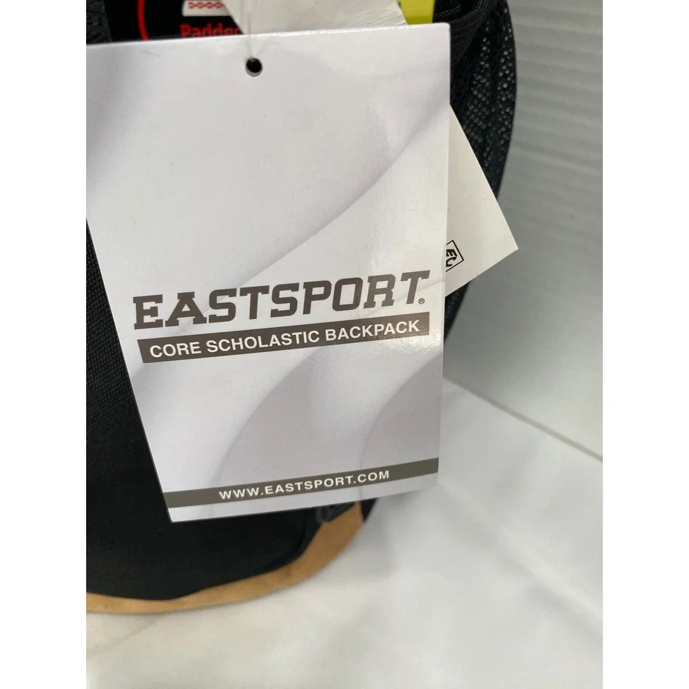 Eastsport Core Scholastic Backpack Unisex OS Black NEW Laptop Sleeve Padded